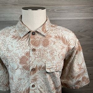 Exofficio Buzz Off Cotton Blend Floral/Hawaiian Shortsleeve Vented Fishing Shirt